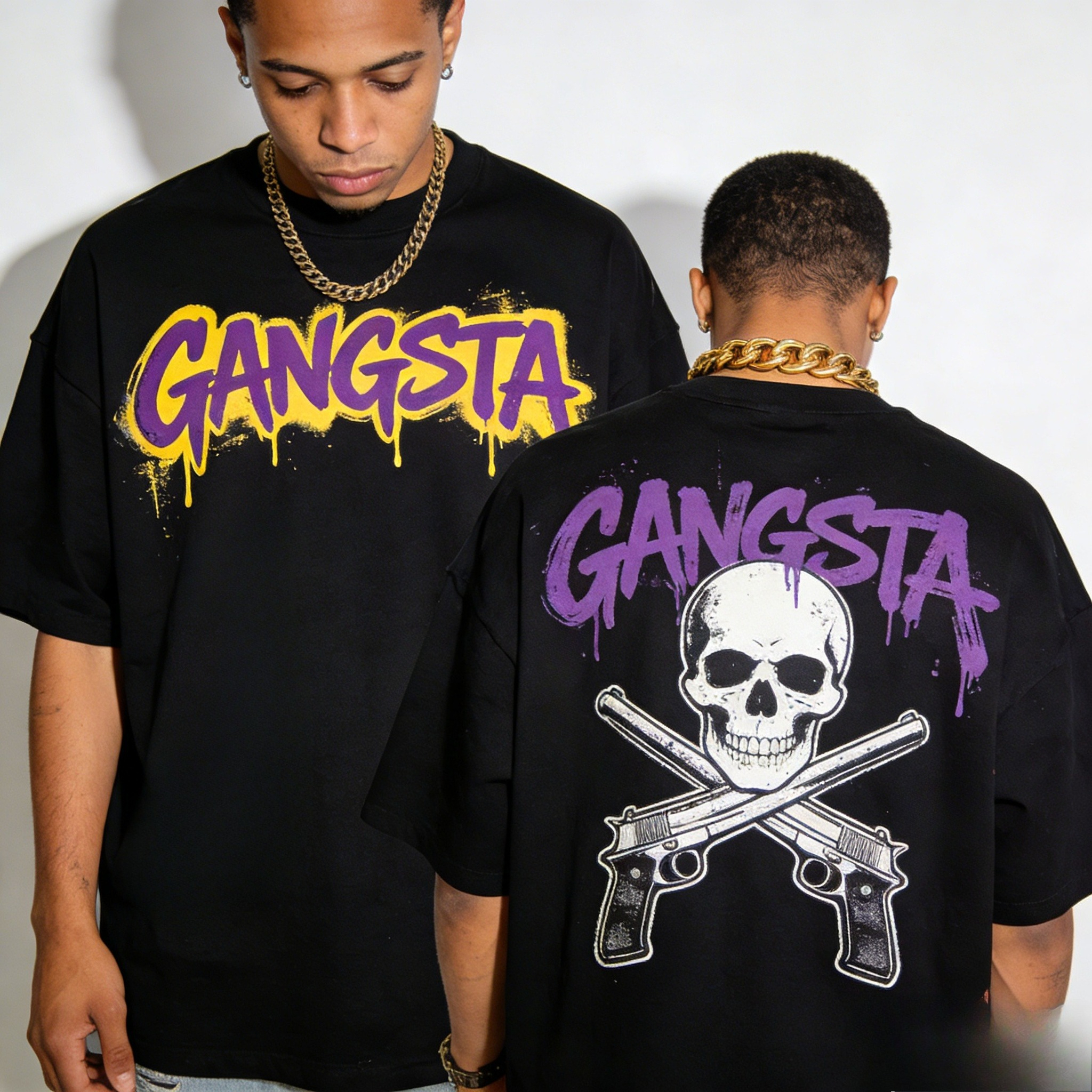 The Korean Lifestyle - 2026 Dice Graffiti Print T Shirt