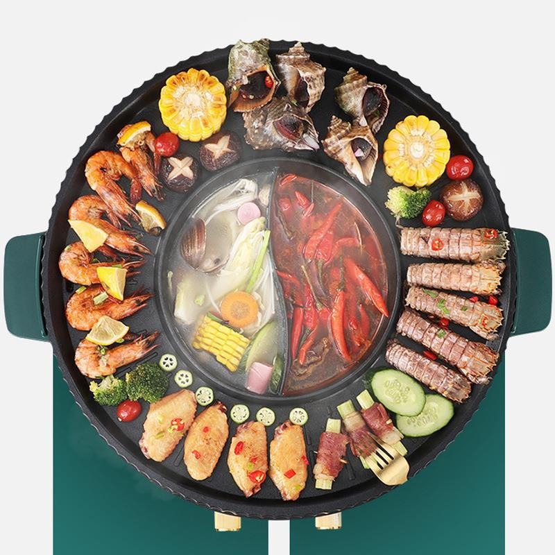 1600W Electric Multi-Cooker wi – обзор и цена Korean Bbq Grill