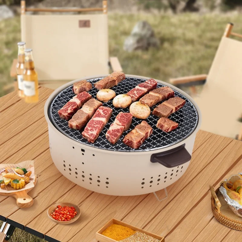 Round Barbecue Stove 1/3pcs Po – обзор и цена Korean Bbq Grill