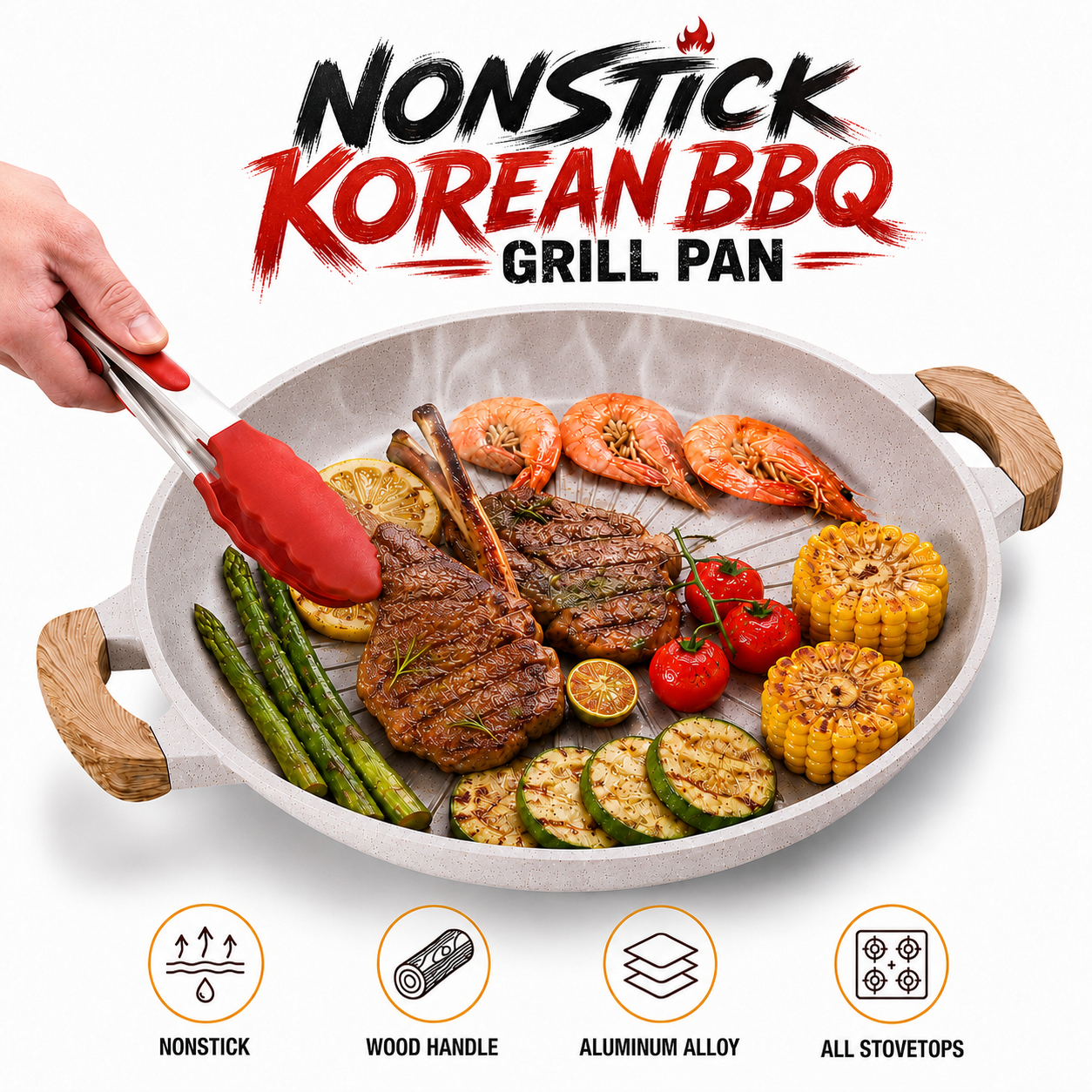 13 Inch Korean BBQ Grill Pan N – обзор и цена Korean Bbq Grill