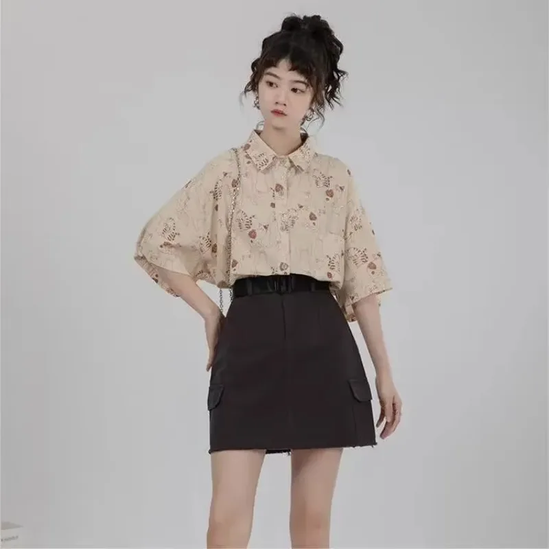Shirts Women Corduroy Patch Po – обзор и цена Korean Student Lifestyle