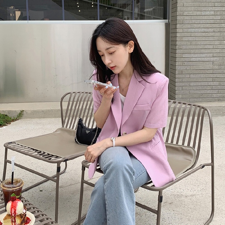 Women's Short Sleeve Suit Jack – обзор и цена The Korean Lifestyle