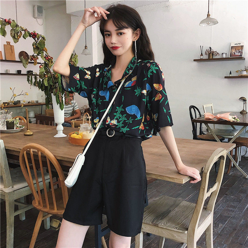Shirts Women Corduroy Patch Po – обзор и цена Korean Student Lifestyle