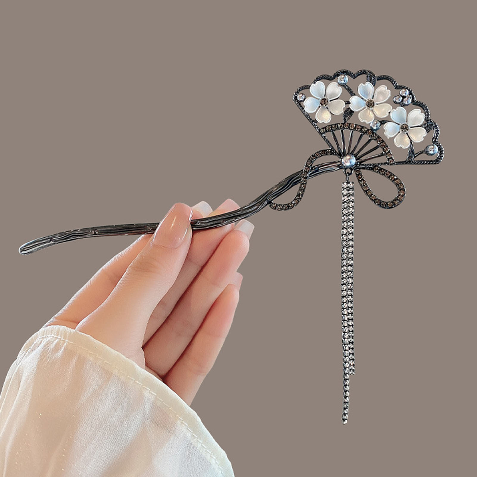 Vintage Flower Fan Shaped Hair – обзор и цена Hanbok Hair Pin
