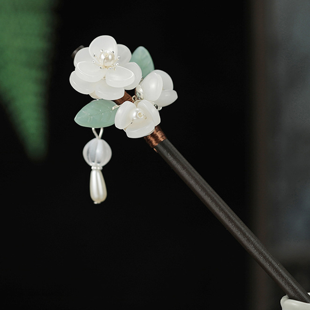 Retro Flower Hairpin With Pear – обзор и цена Hanbok Hair Pin